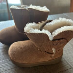 UGG Tan Kids Boots with Cream Lining